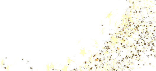 Sparkling gold stars on white. Perfect for holidays, celebrations, and more!