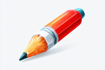 Digital illustration of a pencil
