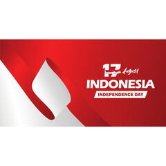 indonesia independence day background vector