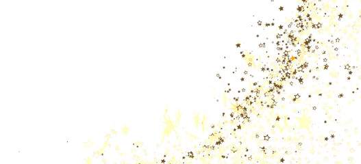 Sparkling gold stars on white. Perfect for holidays, celebrations, and more!