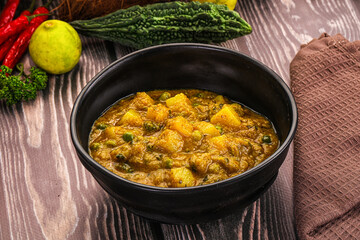 Aloo masala with green peas