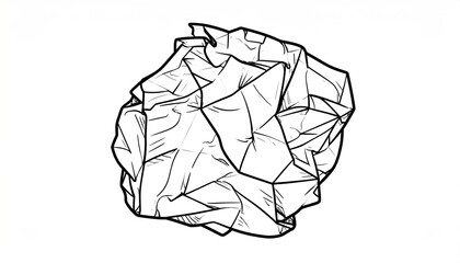 Crumpled paper sketch (2)