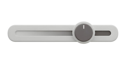 Modern Slider Control 3D Render Technology Settings UI UX Design Application Website Adjustable Interactive Element