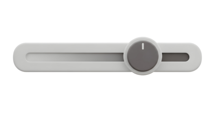 Modern Slider Control 3D Render Technology Settings UI UX Design Application Website Adjustable Interactive Element
