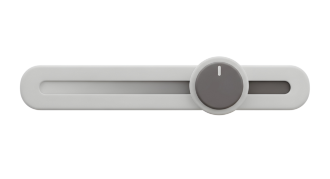 Modern Slider Control 3D Render Technology Settings UI UX Design Application Website Adjustable Interactive Element