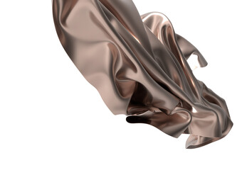Naklejka premium Rose Gold Silk Drape Abstract Background
