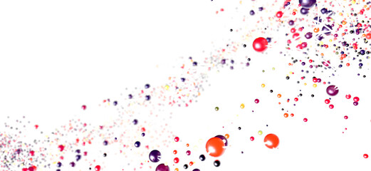 Abstract background with colorful bubbles floating on white. Perfect for websites, presentations, and more.