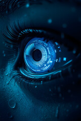 Cybernetic Eye Futuristic Vision