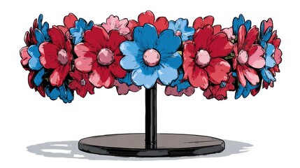 Flower Crown on Display Stand