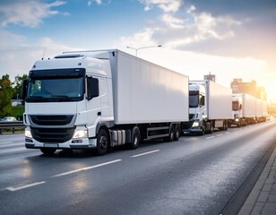 truck logistics mock up