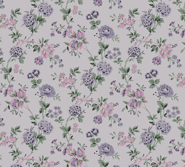 Textile Design Motif Flower