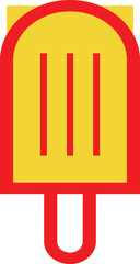 Delicious ice cream illustration symbolizing sweet desserts, summer treats, and frozen delights. Perfect for food & beverage designs, cafe menus, summer promotions, and dessert shop branding