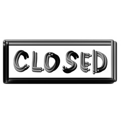 Vintage CLOSED Sign