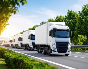 truck logistics mock up