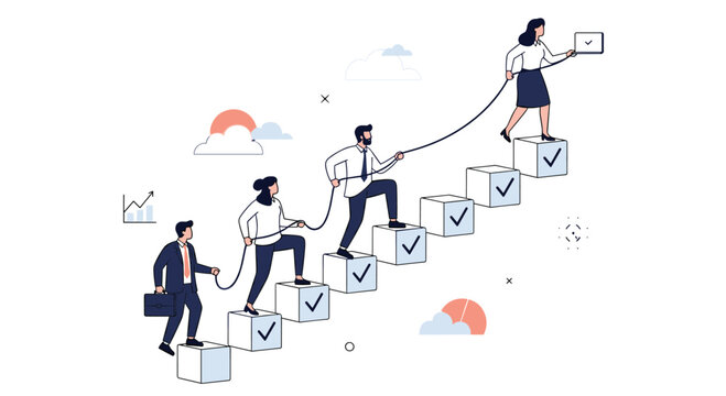 Teamwork and collaboration fostering success through shared goals and mutual support in business