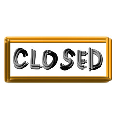 Vintage CLOSED Sign 