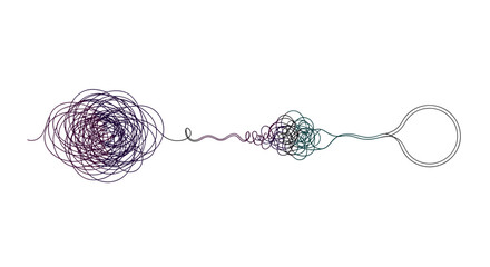 Abstract scientific illustration depicting cellular structures and pathways with organic connections and unique formations on a white background