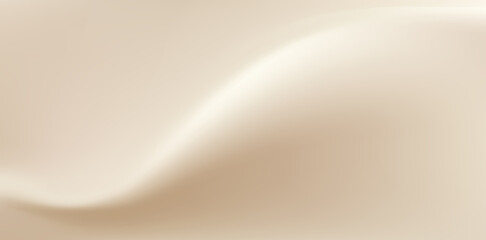 Wavy pearl beige gradient background with light color texture. Nude neutral gradation bg. Cream and brown elegant champagne abstract wallpaper.