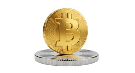 Bitcoin Cryptocurrency Golden Coin Digital Finance Concept