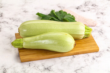 Raw frsh ripe zucchini vegetable