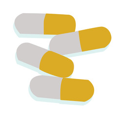 medicinal pills. Medicine capsule pills