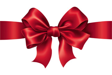 Red Ribbon Elegance: A close-up studio shot captures the elegance of a vibrant red ribbon, a symbol of gifts, celebration, and special occasions, against a clean backdrop.