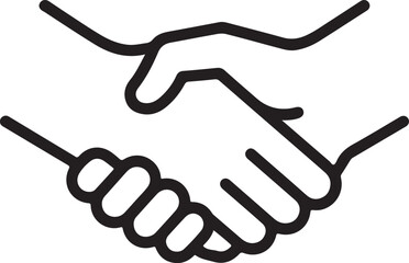 Handshake Vector Art, Handshake Silhouette