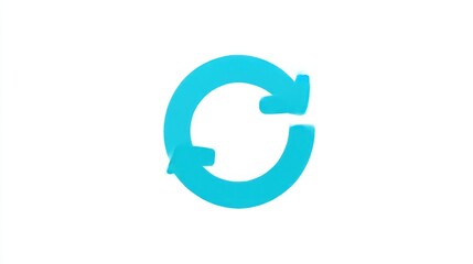 Circular teal refresh symbol