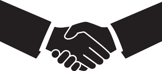 Handshake Vector Art, Handshake Silhouette