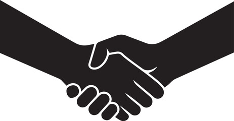 Handshake Vector Art, Handshake Silhouette