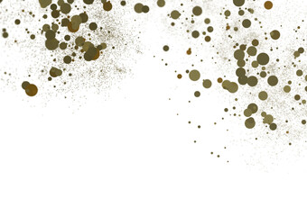 gold  Delight: Captivating 3D Illustration of Joyful gold Confetti