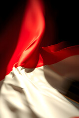 Indonesian Flag in Motion A Dynamic Display