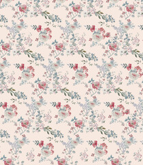 Textile Design Motif Flower