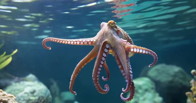 octopus in the sea