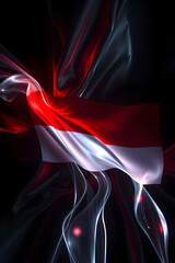 Indonesian Flag in Motion A Dynamic Display
