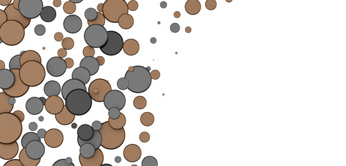 Sparkling Jubilation: Breathtaking 3D Illustration of Sparkling gold Confetti Celebration