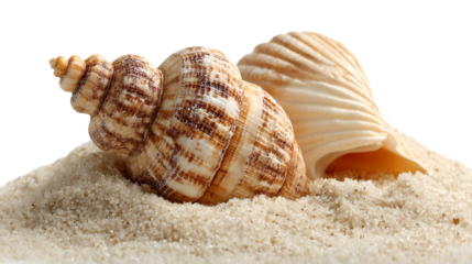 Seashells on Sand Beach Summer Ocean Nature