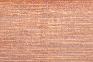 Close-up of a smooth wooden texture with natural grain pattern in brown tones