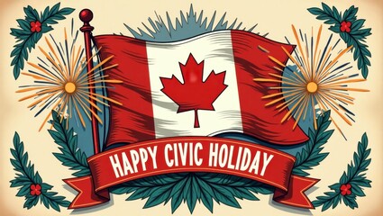Celebrate Canada's Civic Holiday with Pride and Joy Festive Decorations and Fireworks Display