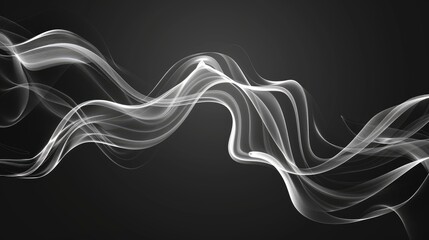 Abstract flowing lines on a dark background, creating a sense of movement and elegance.