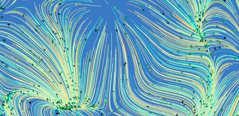 Dynamic abstract background with flowing lines and pastel colors. Perfect for modern designs.