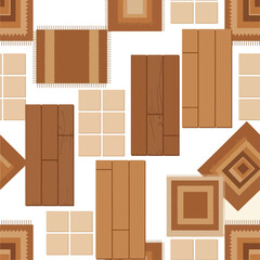 Unique flooring patterns create a modern, stylish home interior design that adds warmth and texture