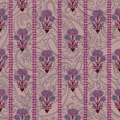 Textile Design Motif Flower