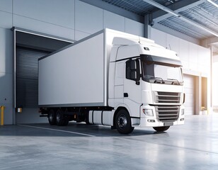 Fototapeta premium truck logistics mock up