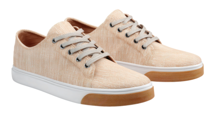 Casual Sneakers background isolated on a Transparent background, PNG file.