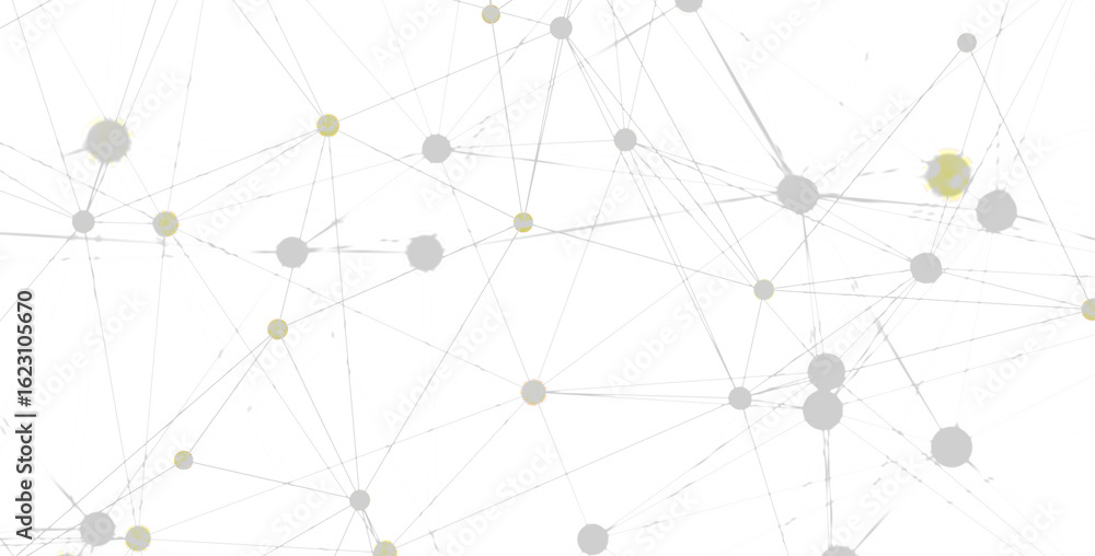 Poster stock photo of abstract network connection with dots and lines. perfect for technology, communicatio