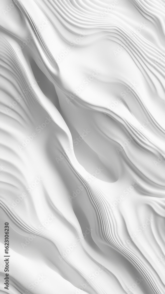 Poster abstract white wave pattern with subtle textures. modern flowing lines create a seamless, elegant ba