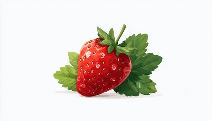 Fresh strawberry illustration