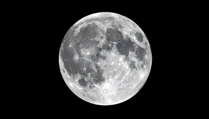 Obraz premium Full moon close-up