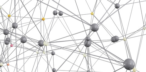Obraz premium Abstract background image showing a network of interconnected nodes. Ideal for technology, connection, and communication concepts.